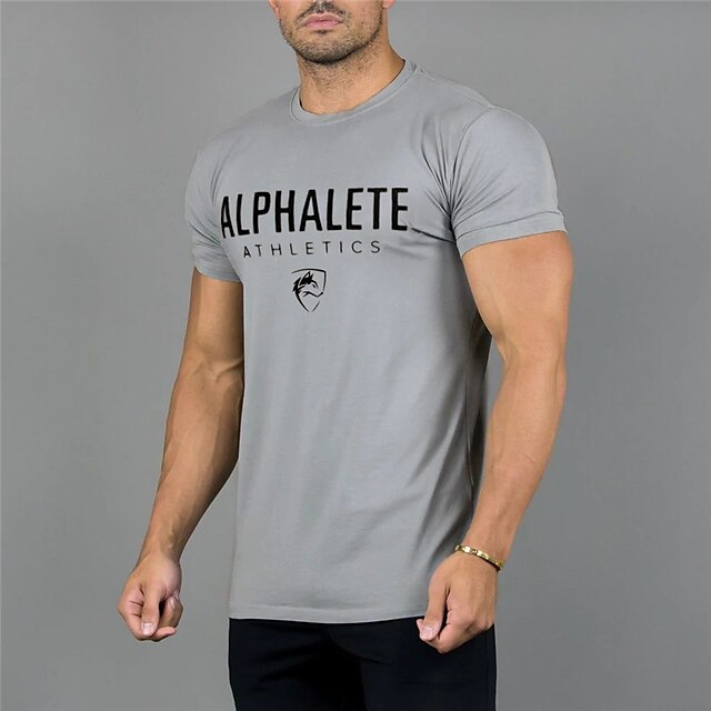 Men's T shirt Hot Stamping Graphic Letter Crew Neck Casual Daily Print Short Sleeve Tops Lightweight Fashion Big and Tall Sports Gray
Men's T shirt Hot Stamping Graphic Letter Crew Neck Casual Daily Print Short Sleeve Tops Lightweight Fashion Big and Tall Sports Gray