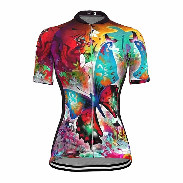 21Grams Women's Short Sleeve Cycling Jersey Summer Spandex Green Butterfly Bike Top Mountain Bike MTB Road Bike Cycling Quick Dry Moisture Wicking Sports Clothing Apparel / Stretchy / Athleisure
21Grams Women's Short Sleeve Cycling Jersey Summer Spandex Green Butterfly Bike Top Mountain Bike MTB Road Bike Cycling Quick Dry Moisture Wicking Sports Clothing Apparel / Stretchy / Athleisure