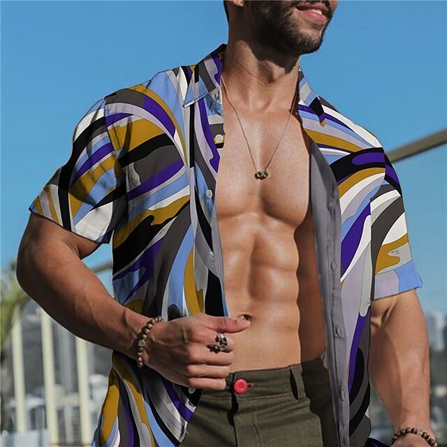 Men's Shirt Graffiti Turndown Street Casual Button-Down Print Short Sleeve Tops Casual Fashion Designer Breathable Blue
Men's Shirt Graffiti Turndown Street Casual Button-Down Print Short Sleeve Tops Casual Fashion Designer Breathable Blue