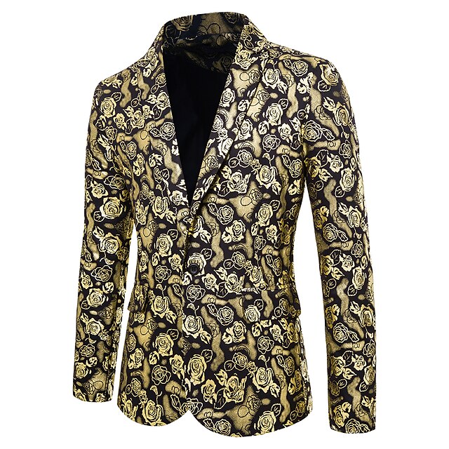 Men's Blazer Blazer Party Business Business Casual Floral Single Breasted One-button Regular Fit Polyester Men's Suit Pink / Gold - Shirt Collar
Men's Blazer Blazer Party Business Business Casual Floral Single Breasted One-button Regular Fit Polyester Men's Suit Pink / Gold - Shirt Collar