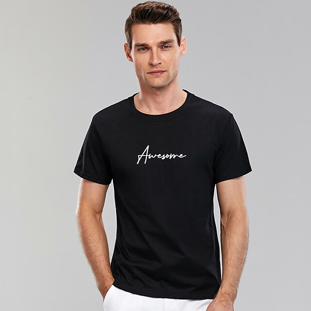 Men's Unisex T shirt Hot Stamping Graphic Graphic Prints Letter Crew Neck Casual Daily Print Short Sleeve Tops Basic Designer Big and Tall Blue White Black
Men's Unisex T shirt Hot Stamping Graphic Graphic Prints Letter Crew Neck Casual Daily Print Short Sleeve Tops Basic Designer Big and Tall Blue White Black