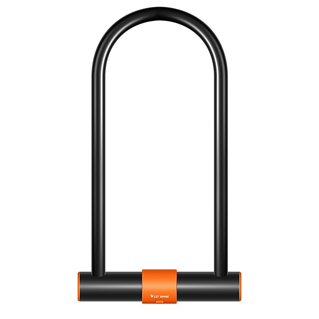 WEST BIKING Bike Locks Protective Safety For Triathlon Cycling Bicycle Carbon Steel Black / Orange
WEST BIKING Bike Locks Protective Safety For Triathlon Cycling Bicycle Carbon Steel Black / Orange