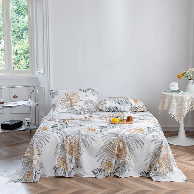 Floral Printed 4 Pieces Sheet Set, Soft Microfiber Botanical Bed Sheets 12 Extra Deep Pocket(Include 1 Flat Sheet,1 Fitted Sheet,2 Pillow Shams)
Floral Printed 4 Pieces Sheet Set, Soft Microfiber Botanical Bed Sheets 12 Extra Deep Pocket(Include 1 Flat Sheet,1 Fitted Sheet,2 Pillow Shams)