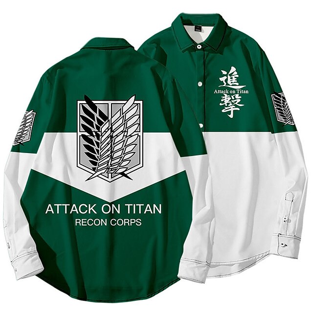 Inspired by Attack on Titan Wings of Freedom Blouse / Shirt Anime Terylene Anime 3D Harajuku Graphic Top For Men's
Inspired by Attack on Titan Wings of Freedom Blouse / Shirt Anime Terylene Anime 3D Harajuku Graphic Top For Men's