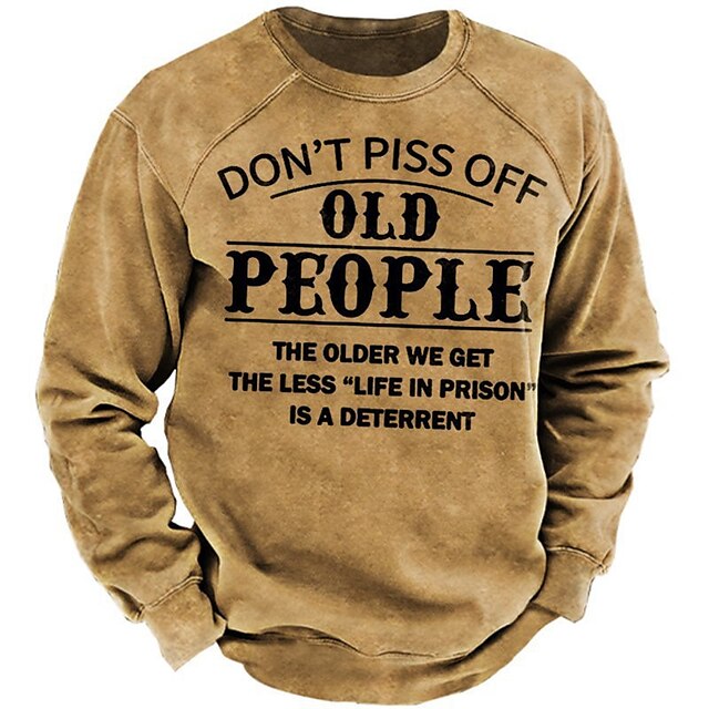 Men's Sweatshirt Pullover Graphic Letter Print Sports Outdoor Casual Daily 3D Print Basic Casual Hoodies Sweatshirts Brown
Men's Sweatshirt Pullover Graphic Letter Print Sports Outdoor Casual Daily 3D Print Basic Casual Hoodies Sweatshirts Brown