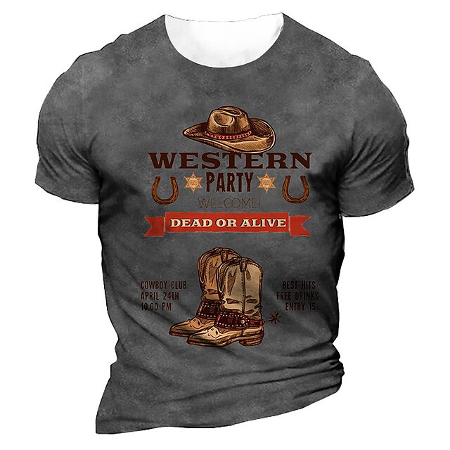 Men's Unisex T shirt 3D Print Graphic Prints Shoe Crew Neck Street Daily Print Short Sleeve Tops Casual Designer western style Big and Tall Black Gray Army Green
Men's Unisex T shirt 3D Print Graphic Prints Shoe Crew Neck Street Daily Print Short Sleeve Tops Casual Designer western style Big and Tall Black Gray Army Green
