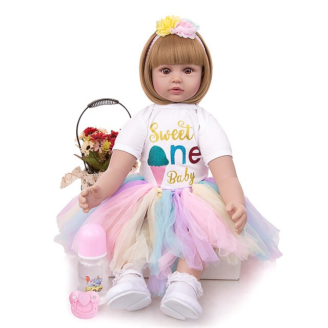 24 inch Reborn Doll Reborn Toddler Doll Doll Reborn Baby Doll Gift Cute Lovely Creative Cloth with Clothes and Accessories for Girls' Birthday and Festival Gifts
24 inch Reborn Doll Reborn Toddler Doll Doll Reborn Baby Doll Gift Cute Lovely Creative Cloth with Clothes and Accessories for Girls' Birthday and Festival Gifts