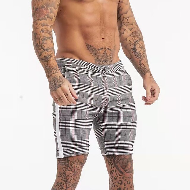 Men's Chic Modern Casual / Sporty Shorts Patchwork Knee Length Pants Daily Gym Micro-elastic Plaid Mid Waist White Black M L XL XXL 3XL
Men's Chic Modern Casual / Sporty Shorts Patchwork Knee Length Pants Daily Gym Micro-elastic Plaid Mid Waist White Black M L XL XXL 3XL