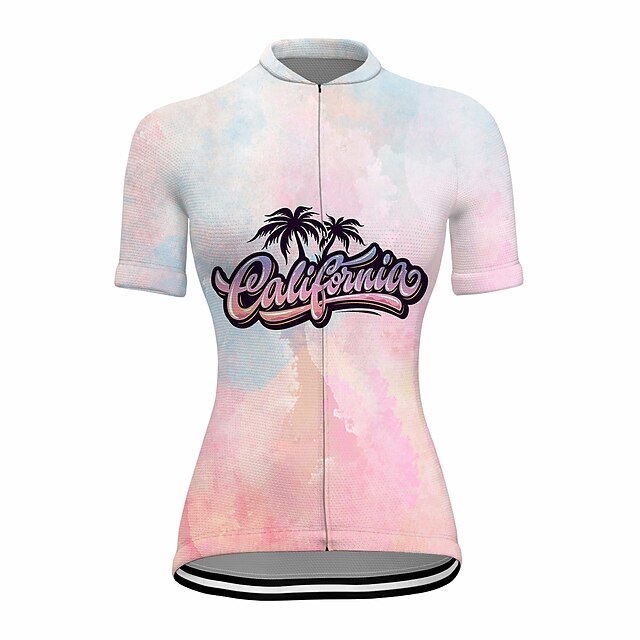 21Grams Women's Short Sleeve Cycling Jersey Summer Spandex Pink California Republic Bike Top Mountain Bike MTB Road Bike Cycling Quick Dry Moisture Wicking Sports Clothing Apparel / Stretchy
21Grams Women's Short Sleeve Cycling Jersey Summer Spandex Pink California Republic Bike Top Mountain Bike MTB Road Bike Cycling Quick Dry Moisture Wicking Sports Clothing Apparel / Stretchy