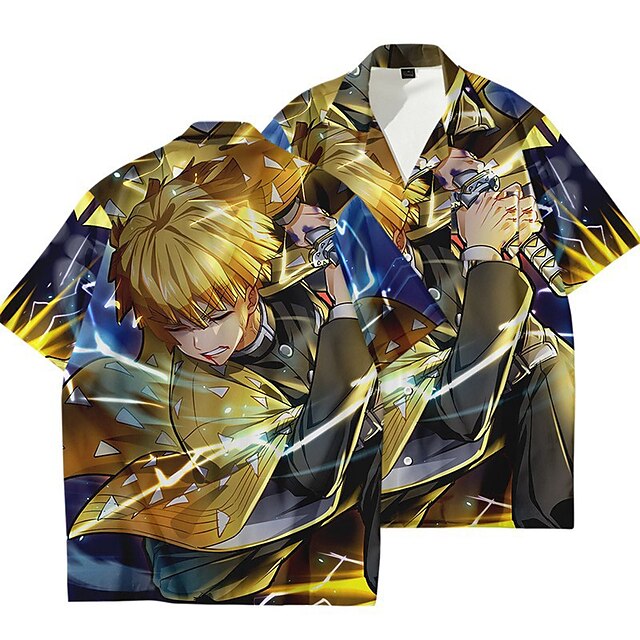 Inspired by Demon Slayer: Kimetsu no Yaiba Agatsuma Zenitsu Kamado Tanjiro Cartoon Manga Terylene Anime Harajuku Graphic Kawaii Top For Men's
Inspired by Demon Slayer: Kimetsu no Yaiba Agatsuma Zenitsu Kamado Tanjiro Cartoon Manga Terylene Anime Harajuku Graphic Kawaii Top For Men's