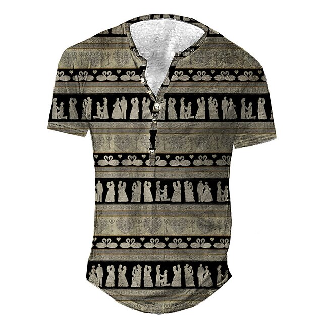 Men's Henley Shirt Tee T shirt 3D Print Graphic Tribal Plus Size Henley Daily Sports Button-Down Print Short Sleeve Tops Basic Casual Classic Designer Khaki / Summer
Men's Henley Shirt Tee T shirt 3D Print Graphic Tribal Plus Size Henley Daily Sports Button-Down Print Short Sleeve Tops Basic Casual Classic Designer Khaki / Summer