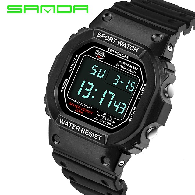 SANDA Digital Watch for Men Digital Digital Stylish Stylish Casual Waterproof Calendar Alarm Clock Plastic Silicone Fashion
SANDA Digital Watch for Men Digital Digital Stylish Stylish Casual Waterproof Calendar Alarm Clock Plastic Silicone Fashion