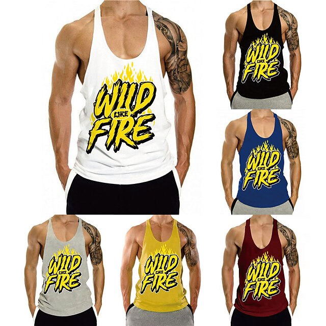 Men's Tank Top Vest Hot Stamping Graphic Prints Letter Plus Size Crew Neck Daily Sports Print Sleeveless Tops Fashion Classic Designer Hawaiian White Black Red
Men's Tank Top Vest Hot Stamping Graphic Prints Letter Plus Size Crew Neck Daily Sports Print Sleeveless Tops Fashion Classic Designer Hawaiian White Black Red