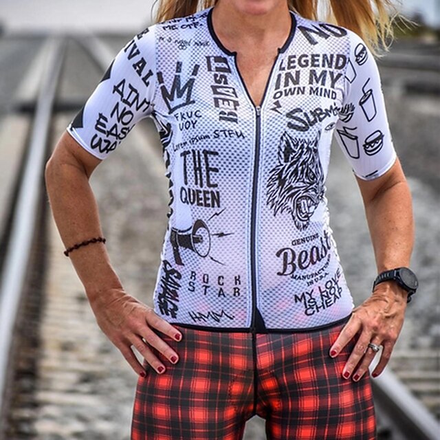 21Grams Women's Short Sleeve Cycling Jersey Summer Spandex White Bike Top Mountain Bike MTB Road Bike Cycling Quick Dry Moisture Wicking Sports Clothing Apparel / Stretchy / Athleisure
21Grams Women's Short Sleeve Cycling Jersey Summer Spandex White Bike Top Mountain Bike MTB Road Bike Cycling Quick Dry Moisture Wicking Sports Clothing Apparel / Stretchy / Athleisure