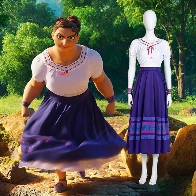 Encanto Luisa Madrigal Cosplay Costume Vacation Dress Women's Movie Cosplay Cosplay Purple Dress Bracelets Carnival Masquerade Polyester
Encanto Luisa Madrigal Cosplay Costume Vacation Dress Women's Movie Cosplay Cosplay Purple Dress Bracelets Carnival Masquerade Polyester