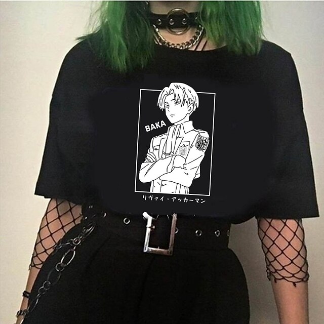 Inspired by Attack on Titan Eren Yeager T-shirt Cartoon 100% Polyester Anime Harajuku Graphic Kawaii T-shirt For Men's / Women's / Couple's
Inspired by Attack on Titan Eren Yeager T-shirt Cartoon 100% Polyester Anime Harajuku Graphic Kawaii T-shirt For Men's / Women's / Couple's