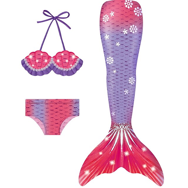 Kids Girls' Bikini Three Piece Swimsuit Monofin Swimwear Print Patchwork Sleeveless Purple Pink Outdoor Beach Cute Bathing Suits 3-10 Years
Kids Girls' Bikini Three Piece Swimsuit Monofin Swimwear Print Patchwork Sleeveless Purple Pink Outdoor Beach Cute Bathing Suits 3-10 Years