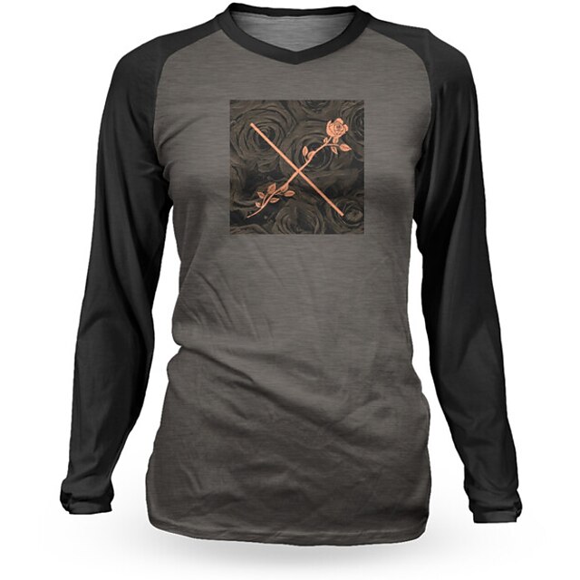21Grams Women's Long Sleeve Downhill Jersey Spandex Grey Floral Botanical Bike Top Mountain Bike MTB Road Bike Cycling Quick Dry Moisture Wicking Sports Clothing Apparel / Athleisure
21Grams Women's Long Sleeve Downhill Jersey Spandex Grey Floral Botanical Bike Top Mountain Bike MTB Road Bike Cycling Quick Dry Moisture Wicking Sports Clothing Apparel / Athleisure