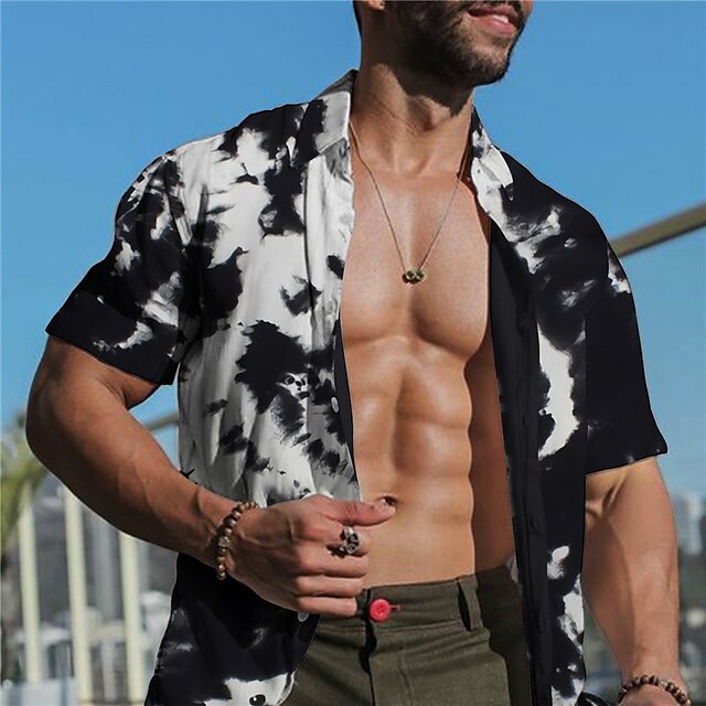 Men's Shirt Tie Dye Turndown Street Casual Button-Down Print Short Sleeve Tops Casual Fashion Designer Breathable Black
Men's Shirt Tie Dye Turndown Street Casual Button-Down Print Short Sleeve Tops Casual Fashion Designer Breathable Black