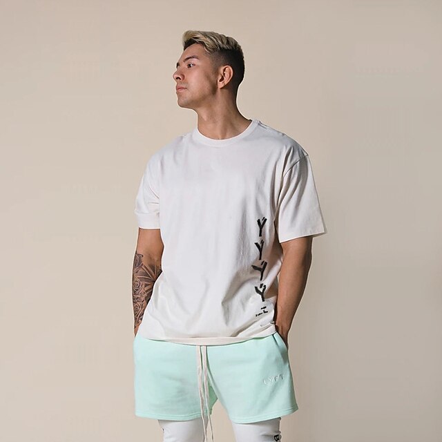 Men's T shirt Graphic Letter Crew Neck Street Casual Print Short Sleeve Tops Casual Fashion Classic Comfortable White Black Khaki
Men's T shirt Graphic Letter Crew Neck Street Casual Print Short Sleeve Tops Casual Fashion Classic Comfortable White Black Khaki
