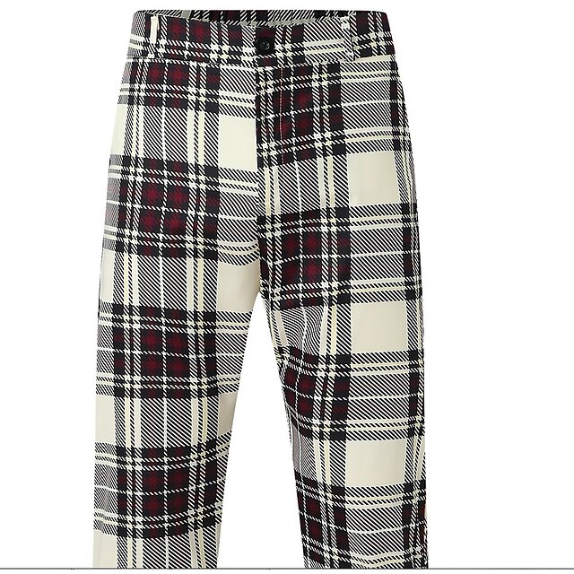 Men's Casual Tapered pants Patchwork Print Full Length Pants Business Micro-elastic Graphic Prints Outdoor Mid Waist Yellow grid 2XL 3XL S M L
Men's Casual Tapered pants Patchwork Print Full Length Pants Business Micro-elastic Graphic Prints Outdoor Mid Waist Yellow grid 2XL 3XL S M L