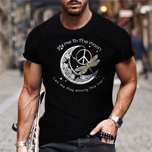 Men's Unisex T shirt Hot Stamping Graphic Prints Moon Letter Crew Neck Casual Daily Print Short Sleeve Tops Cotton Basic Designer Big and Tall Sports Blue Black Gray / Summer
Men's Unisex T shirt Hot Stamping Graphic Prints Moon Letter Crew Neck Casual Daily Print Short Sleeve Tops Cotton Basic Designer Big and Tall Sports Blue Black Gray / Summer