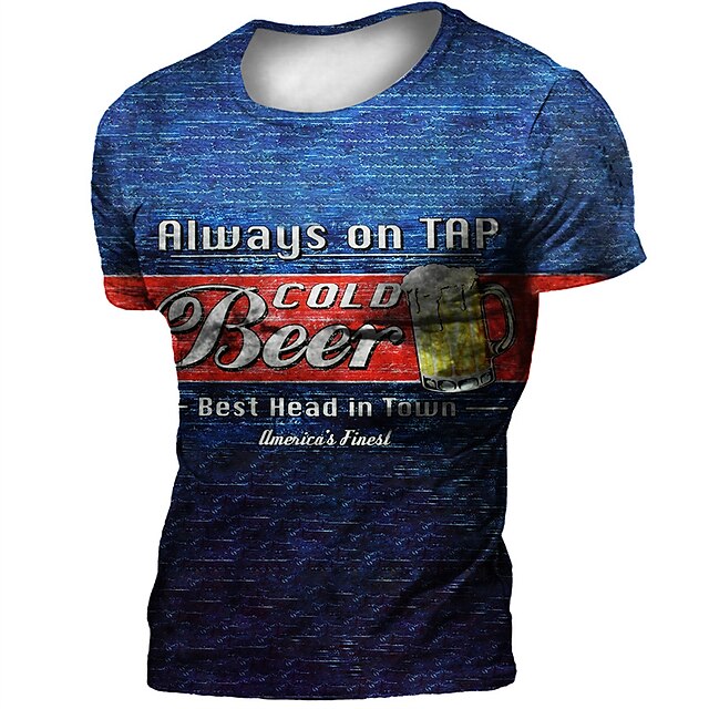 Men's T shirt 3D Print Graphic Letter Crew Neck Casual Daily Print Short Sleeve Tops Fashion Vintage Designer Big and Tall Blue Black
Men's T shirt 3D Print Graphic Letter Crew Neck Casual Daily Print Short Sleeve Tops Fashion Vintage Designer Big and Tall Blue Black