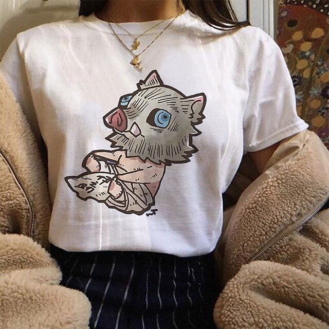 Inspired by Demon Slayer: Kimetsu no Yaiba Hashibira Inosuke T-shirt Cartoon 100% Polyester Anime Harajuku Graphic Kawaii T-shirt For Men's / Women's / Couple's
Inspired by Demon Slayer: Kimetsu no Yaiba Hashibira Inosuke T-shirt Cartoon 100% Polyester Anime Harajuku Graphic Kawaii T-shirt For Men's / Women's / Couple's