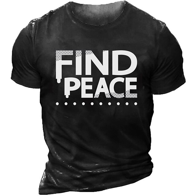Men's Unisex T shirt 3D Print Graphic Prints Letter Crew Neck Street Daily Print Short Sleeve Tops Basic Casual Fashion Retro Black
Men's Unisex T shirt 3D Print Graphic Prints Letter Crew Neck Street Daily Print Short Sleeve Tops Basic Casual Fashion Retro Black