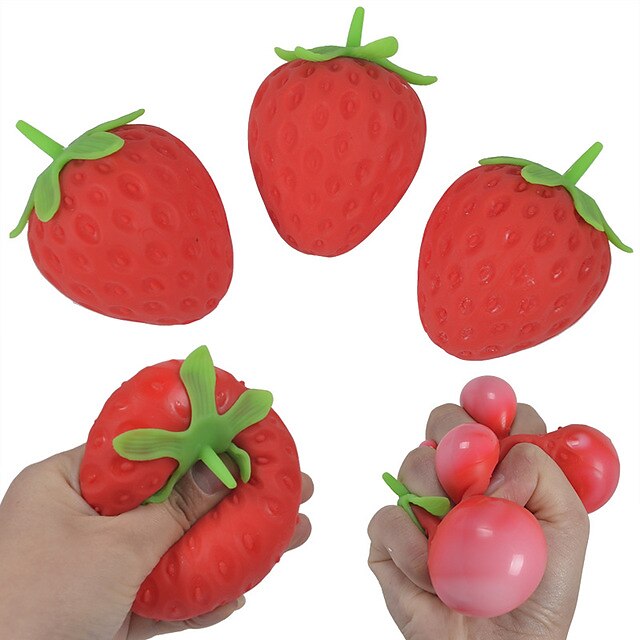 5 pcs Strawberry Squeeze Ball Toy Relieve Pressure for Kids Tpr Fidget Toys Anti Stress Children's Soft Toys for Girls 2022
5 pcs Strawberry Squeeze Ball Toy Relieve Pressure for Kids Tpr Fidget Toys Anti Stress Children's Soft Toys for Girls 2022