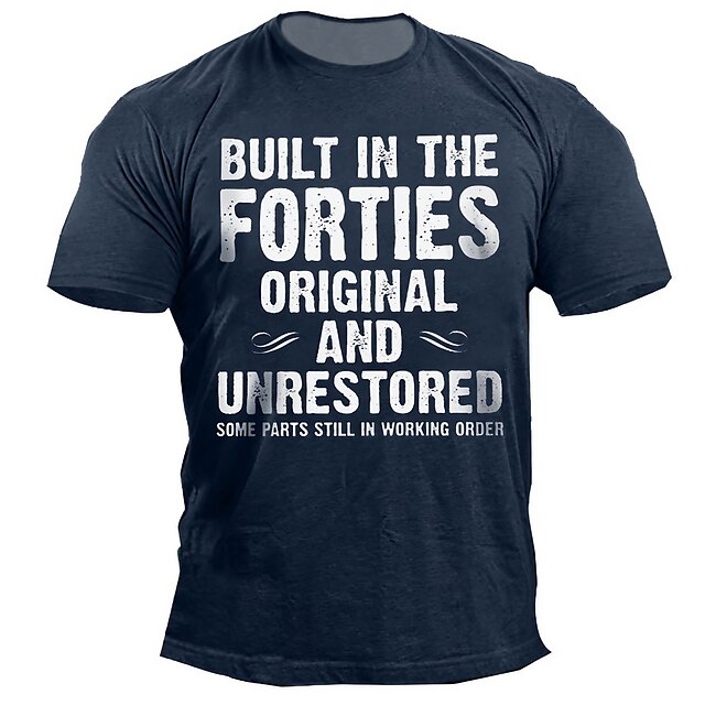 Men's T shirt 3D Print Graphic Letter Crew Neck Casual Daily Print Short Sleeve Tops Fashion Classic Comfortable Big and Tall Navy Blue
Men's T shirt 3D Print Graphic Letter Crew Neck Casual Daily Print Short Sleeve Tops Fashion Classic Comfortable Big and Tall Navy Blue