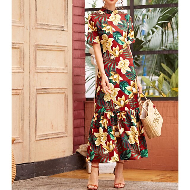 Women's Cheongsam Dress Maxi long Dress Rainbow Short Sleeve Print Ruffle Zipper Print Spring Summer Stand Collar Elegant Luxurious Romantic Vintage 2022 S M L XL
Women's Cheongsam Dress Maxi long Dress Rainbow Short Sleeve Print Ruffle Zipper Print Spring Summer Stand Collar Elegant Luxurious Romantic Vintage 2022 S M L XL
