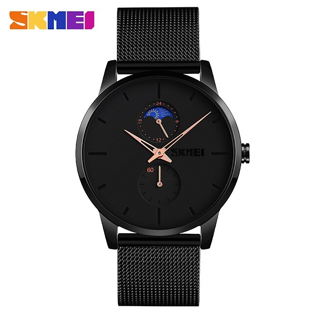 SKMEI Quartz Watch for Men Analog Quartz Stylish Stylish Modern Style Waterproof Moon Phase Alloy Alloy Fashion
SKMEI Quartz Watch for Men Analog Quartz Stylish Stylish Modern Style Waterproof Moon Phase Alloy Alloy Fashion