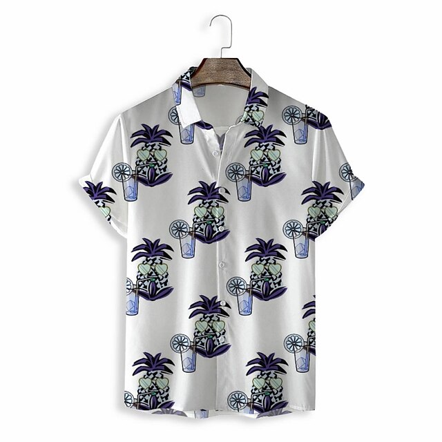 Men's Shirt 3D Print Graphic Turndown Casual Daily 3D Print Short Sleeve Tops Casual Fashion Classic White
Men's Shirt 3D Print Graphic Turndown Casual Daily 3D Print Short Sleeve Tops Casual Fashion Classic White