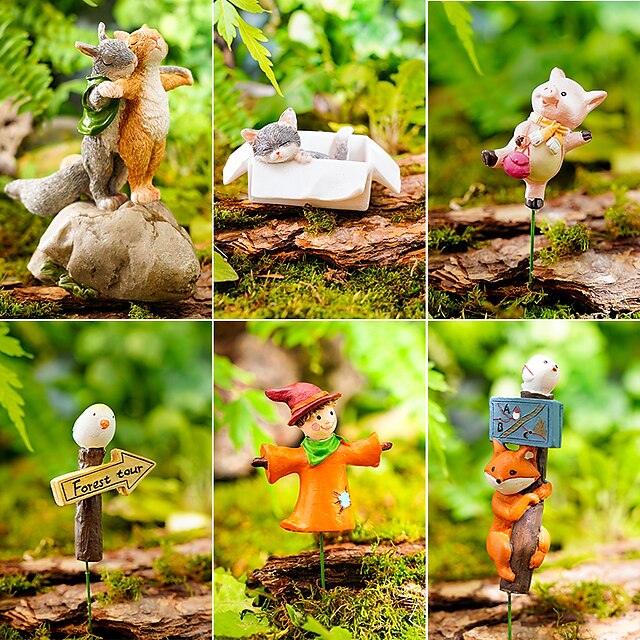 Decorative Objects Resin Modern Contemporary Home Decorative Object Scarecrow Pig Bird Fox Flower Arrangement Romantic Squirrel Box Sleeping Cat
Decorative Objects Resin Modern Contemporary Home Decorative Object Scarecrow Pig Bird Fox Flower Arrangement Romantic Squirrel Box Sleeping Cat