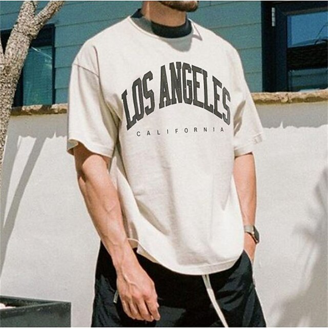 Men's T shirt Hot Stamping Graphic Letter Crew Neck Casual Daily Print Short Sleeve Tops Lightweight Fashion Big and Tall Sports White
Men's T shirt Hot Stamping Graphic Letter Crew Neck Casual Daily Print Short Sleeve Tops Lightweight Fashion Big and Tall Sports White