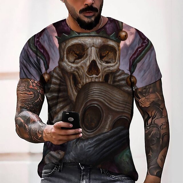 Men's Tee T shirt 3D Print Graphic Round Neck Casual Daily 3D Print Short Sleeve Tops Fashion Designer Cool Comfortable Gray
Men's Tee T shirt 3D Print Graphic Round Neck Casual Daily 3D Print Short Sleeve Tops Fashion Designer Cool Comfortable Gray
