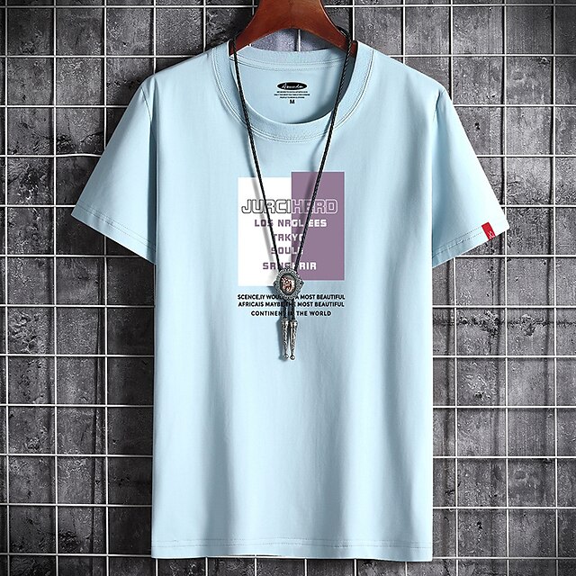Men's T shirt Print Letter Round Neck Casual Daily Short Sleeve Tops Lightweight Formal Breathable White Black Dark Gray
Men's T shirt Print Letter Round Neck Casual Daily Short Sleeve Tops Lightweight Formal Breathable White Black Dark Gray