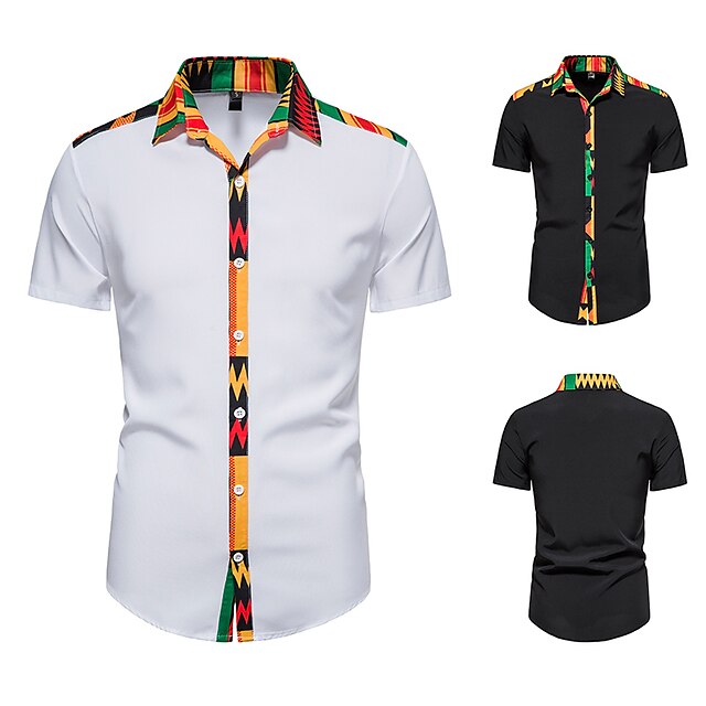 Men's Shirt 3D Print 3D Zebra Plus Size Turndown Holiday 3D Print Short Sleeve Tops Color Block Casual Classic White Black
Men's Shirt 3D Print 3D Zebra Plus Size Turndown Holiday 3D Print Short Sleeve Tops Color Block Casual Classic White Black