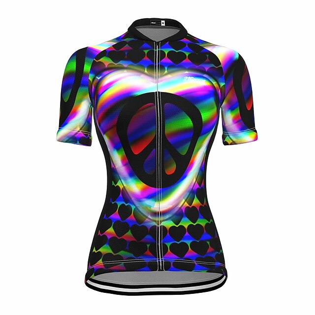 21Grams Women's Short Sleeve Cycling Jersey Summer Spandex Black Heart Bike Top Mountain Bike MTB Road Bike Cycling Quick Dry Moisture Wicking Sports Clothing Apparel / Stretchy / Athleisure
21Grams Women's Short Sleeve Cycling Jersey Summer Spandex Black Heart Bike Top Mountain Bike MTB Road Bike Cycling Quick Dry Moisture Wicking Sports Clothing Apparel / Stretchy / Athleisure