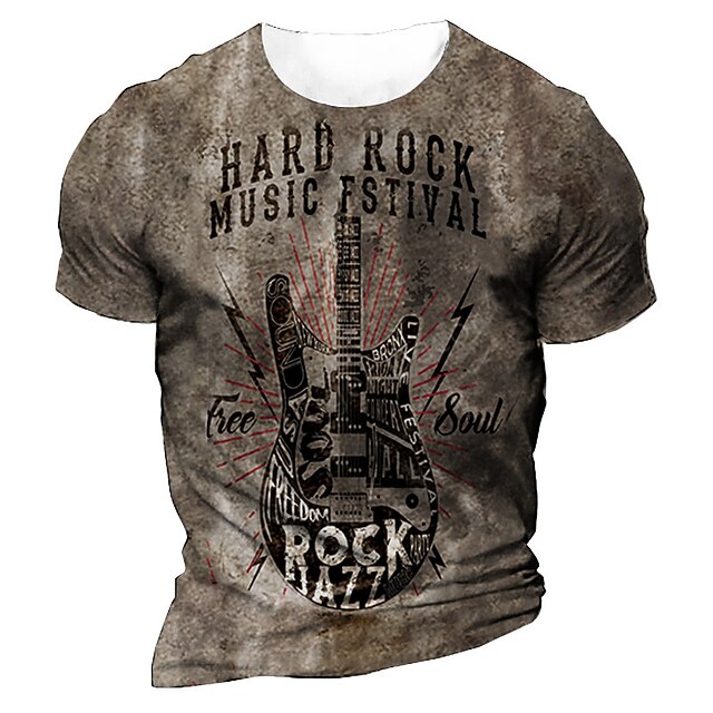 Men's Unisex T shirt 3D Print Graphic Prints Musical Instrument Crew Neck Street Daily Print Short Sleeve Tops Casual Designer Big and Tall Sports Dark Gray
Men's Unisex T shirt 3D Print Graphic Prints Musical Instrument Crew Neck Street Daily Print Short Sleeve Tops Casual Designer Big and Tall Sports Dark Gray