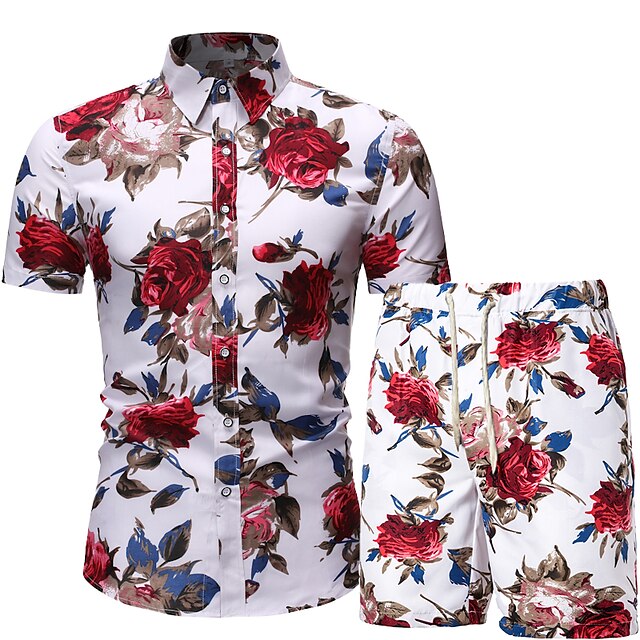 Men's Shirt Print Floral Turndown Holiday Vacation Print Short Sleeve Tops Lightweight Chinese Style Tropical Hawaiian Blue White Black
Men's Shirt Print Floral Turndown Holiday Vacation Print Short Sleeve Tops Lightweight Chinese Style Tropical Hawaiian Blue White Black