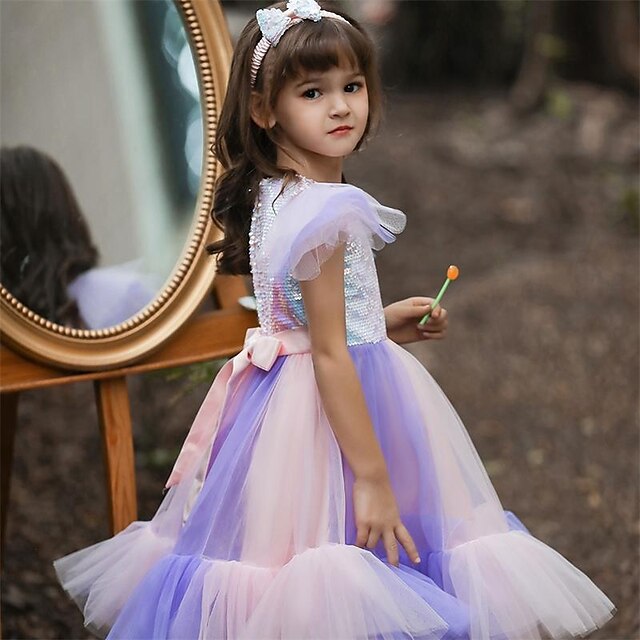Kids Little Girls' Dress Plain Tulle Dress Party Daily Sequins White Purple Pink Midi Sleeveless Elegant Cute Dresses Children's Day Spring Summer Slim 3-10 Years
Kids Little Girls' Dress Plain Tulle Dress Party Daily Sequins White Purple Pink Midi Sleeveless Elegant Cute Dresses Children's Day Spring Summer Slim 3-10 Years