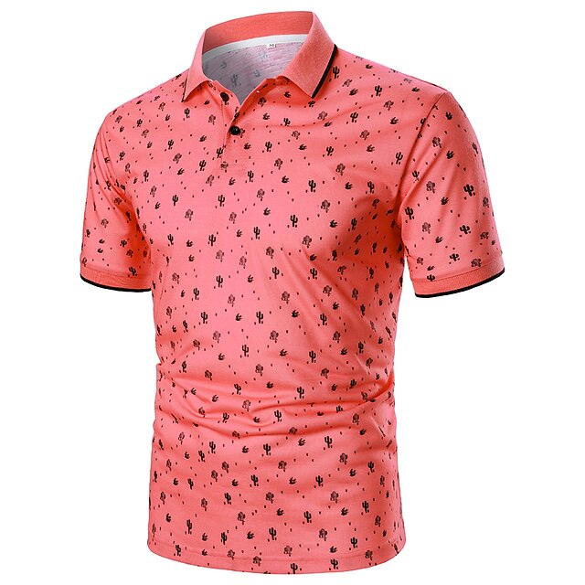 Men's Golf Shirt Dress Shirt Casual Shirt Holiday Cactus Classic Collar Home Casual Color Block Button-Down Short Sleeve Tops Daliy Casual Fashion Classic Light Pink Summer Shirt
Men's Golf Shirt Dress Shirt Casual Shirt Holiday Cactus Classic Collar Home Casual Color Block Button-Down Short Sleeve Tops Daliy Casual Fashion Classic Light Pink Summer Shirt