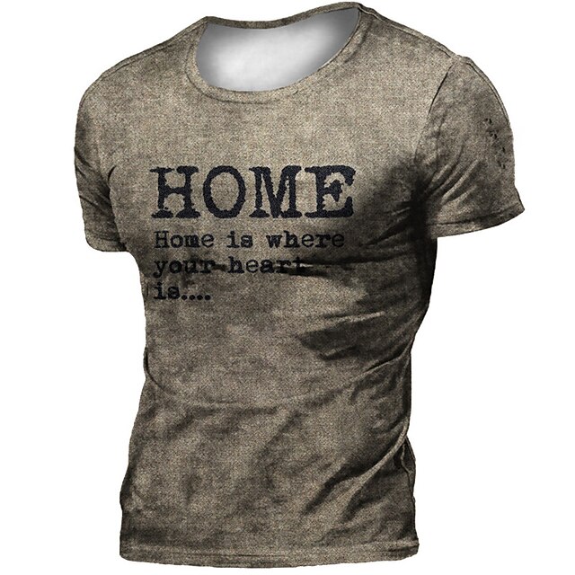 Men's Unisex T shirt 3D Print Graphic Prints Letter Crew Neck Street Daily Print Short Sleeve Tops Casual Retro Designer Big and Tall Gray
Men's Unisex T shirt 3D Print Graphic Prints Letter Crew Neck Street Daily Print Short Sleeve Tops Casual Retro Designer Big and Tall Gray