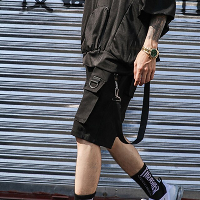 Men's Stylish Casual / Sporty Shorts Cargo Shorts Multiple Pockets Elastic Drawstring Design Knee Length Pants Sports Outdoor Daily Letter Comfort Breathable Mid Waist Black M L XL XXL
Men's Stylish Casual / Sporty Shorts Cargo Shorts Multiple Pockets Elastic Drawstring Design Knee Length Pants Sports Outdoor Daily Letter Comfort Breathable Mid Waist Black M L XL XXL