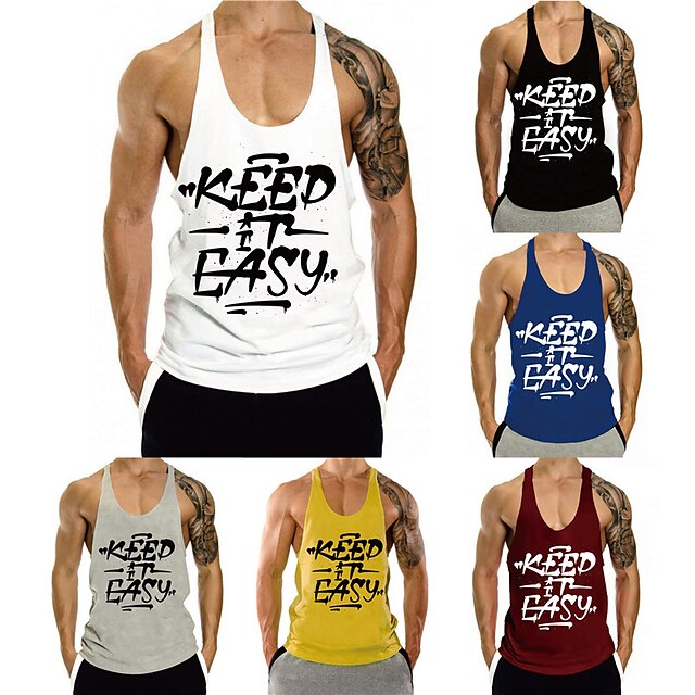 Men's Tank Top Vest Hot Stamping Graphic Prints Letter Plus Size Crew Neck Daily Sports Print Sleeveless Tops Fashion Classic Designer Hawaiian White Black Red
Men's Tank Top Vest Hot Stamping Graphic Prints Letter Plus Size Crew Neck Daily Sports Print Sleeveless Tops Fashion Classic Designer Hawaiian White Black Red