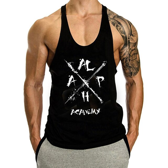 Men's Tank Top Vest Undershirt Graphic Letter Crew Neck Street Casual Print Sleeveless Tops Cotton Lightweight Fashion Breathable Comfortable Blue White Black / Summer
Men's Tank Top Vest Undershirt Graphic Letter Crew Neck Street Casual Print Sleeveless Tops Cotton Lightweight Fashion Breathable Comfortable Blue White Black / Summer