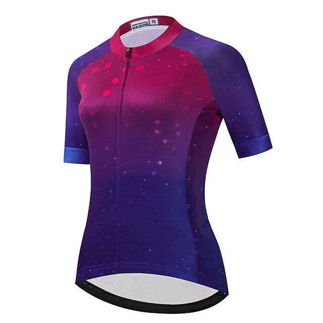 21Grams Women's Short Sleeve Cycling Jersey Summer Spandex Purple Galaxy Bike Top Mountain Bike MTB Road Bike Cycling Quick Dry Moisture Wicking Sports Clothing Apparel / Stretchy / Athleisure
21Grams Women's Short Sleeve Cycling Jersey Summer Spandex Purple Galaxy Bike Top Mountain Bike MTB Road Bike Cycling Quick Dry Moisture Wicking Sports Clothing Apparel / Stretchy / Athleisure