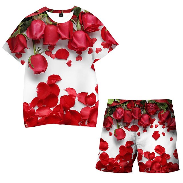 Kids Boys T-shirt Shorts Clothing Set 2 Pieces Short Sleeve White Floral Print Street Sports Vacation Fashion Comfort Cool Daily 3-13 Years
Kids Boys T-shirt Shorts Clothing Set 2 Pieces Short Sleeve White Floral Print Street Sports Vacation Fashion Comfort Cool Daily 3-13 Years